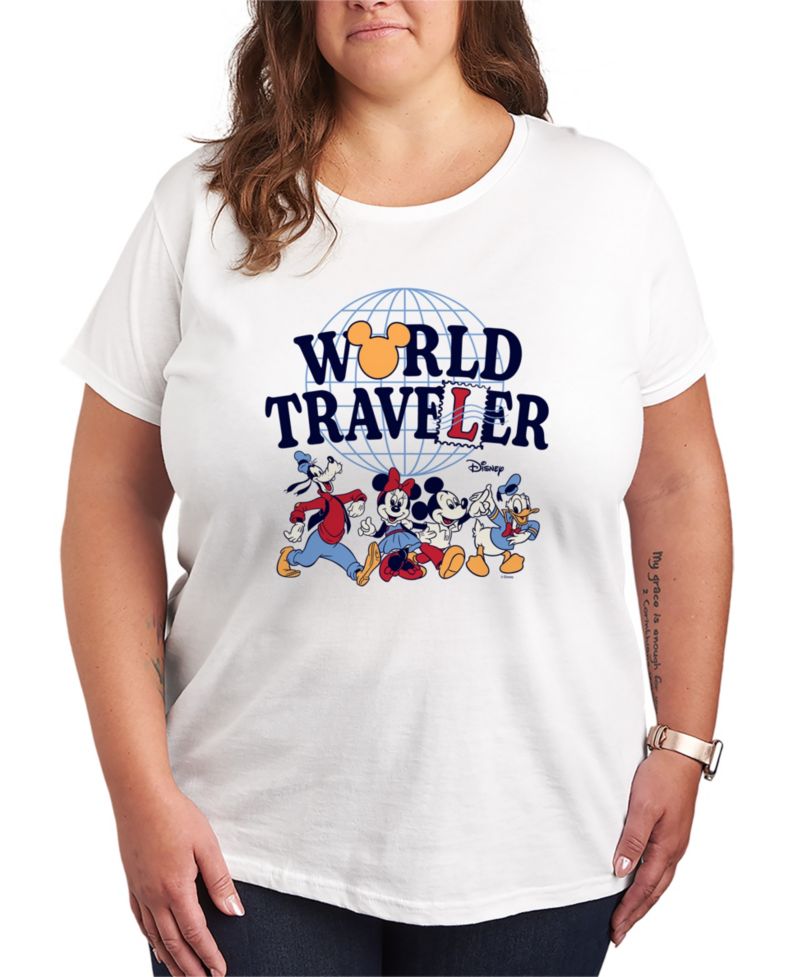 Plus Size Disney World Traveler Short-Sleeve Graphic T-Shirt
