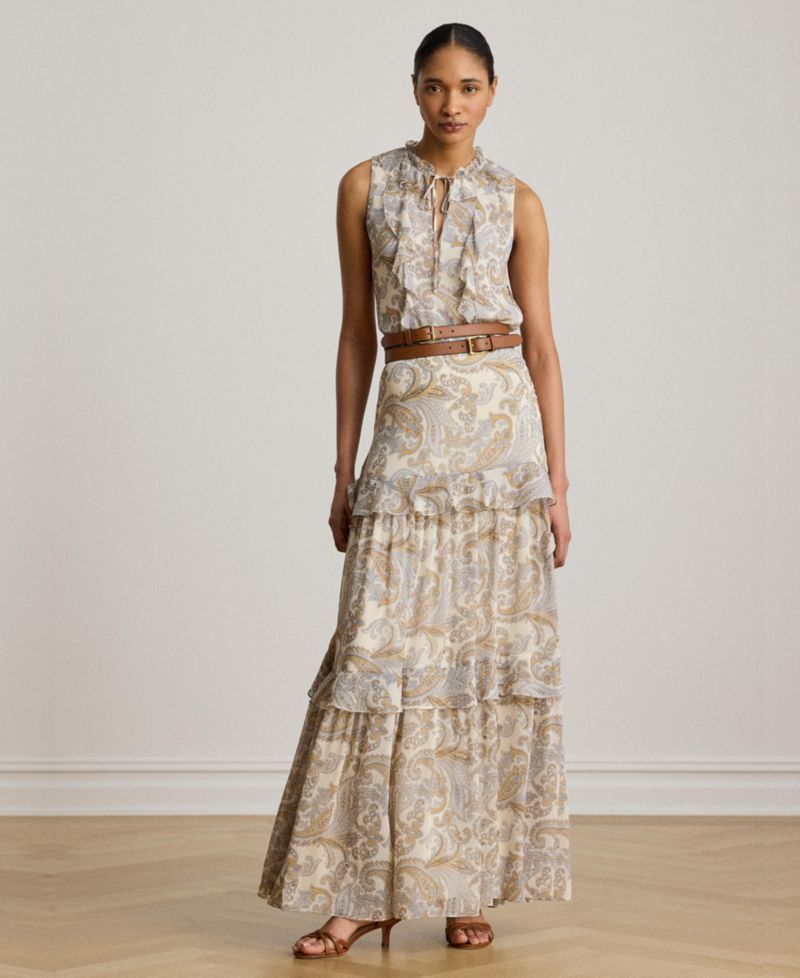 Women's Tiered A-Line Maxi Skirt