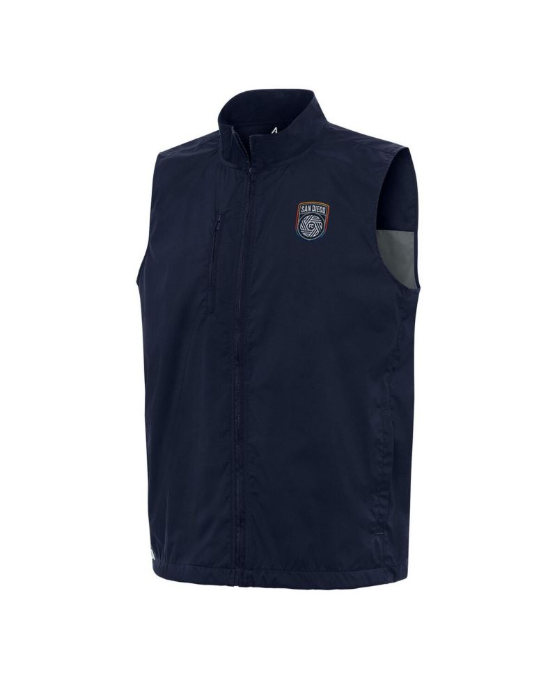 Men's Navy San Diego FC Brisk Full-Zip Vest