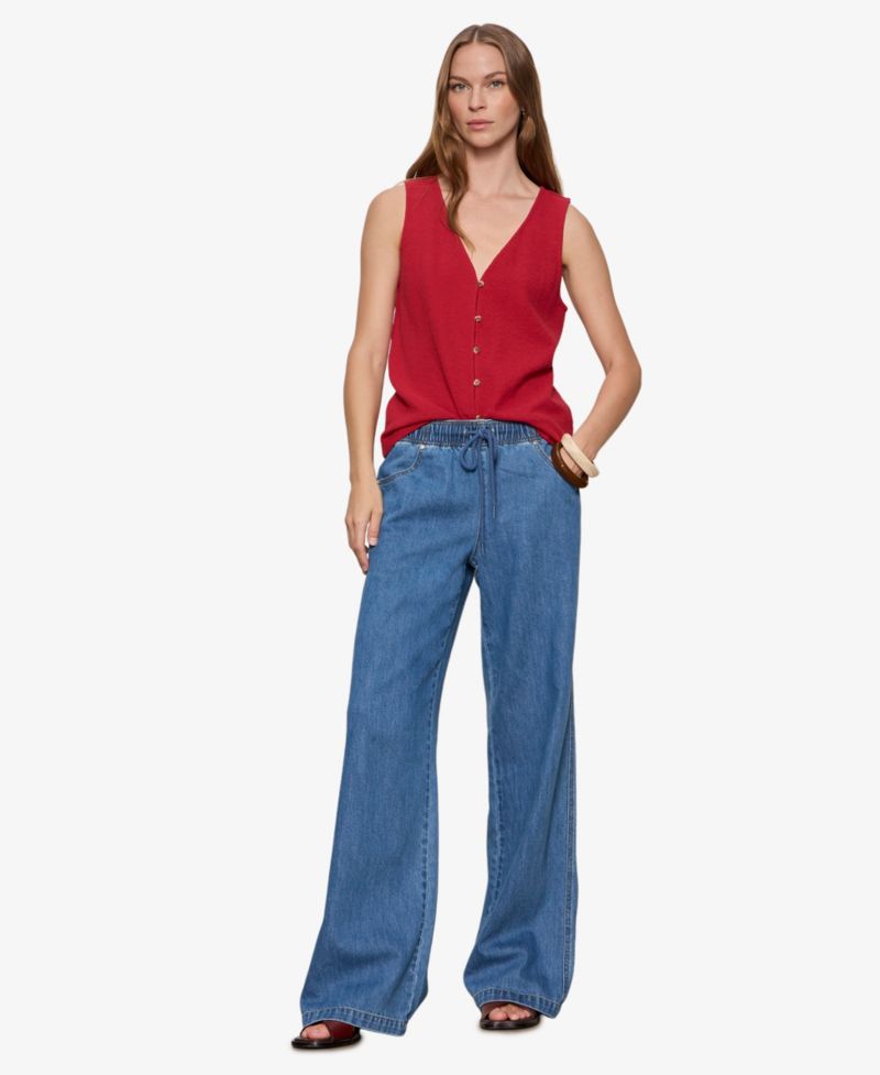 Petite Cotton Easy Textured Tank Top