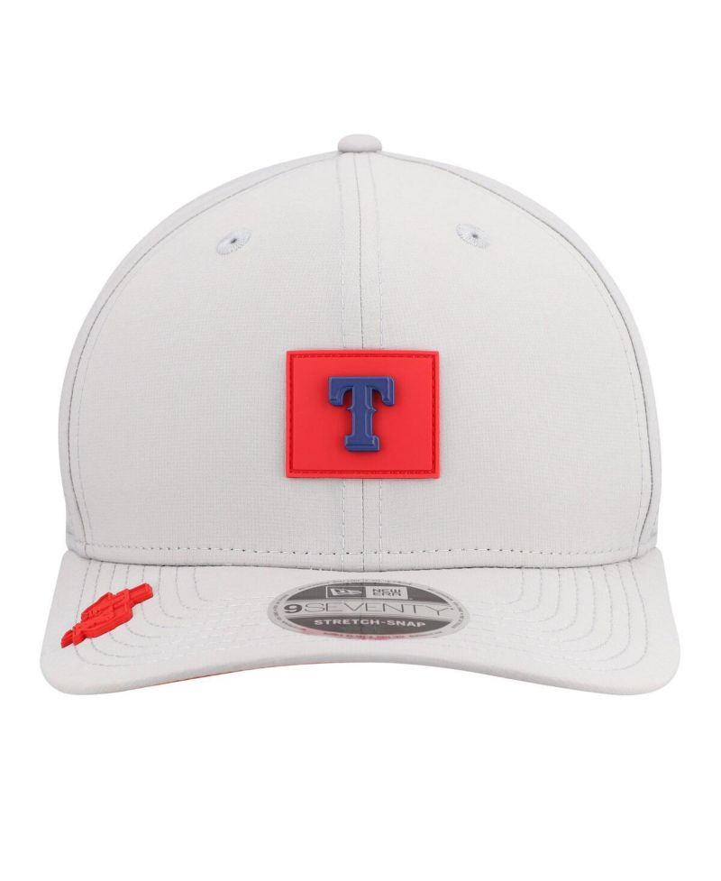 Men's Gray Texas Rangers 2026 Clubhouse 9SEVENTY Adjustable Hat
