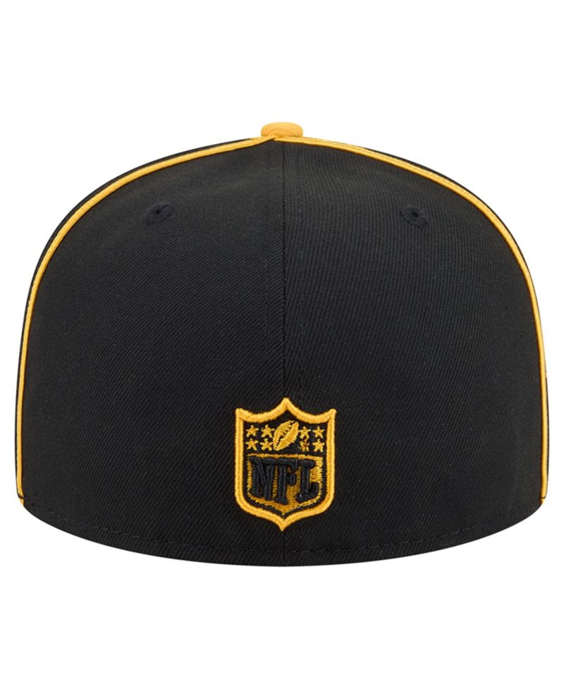 Men's Black Pittsburgh Steelers Soutache 59FIFTY Fitted Hat