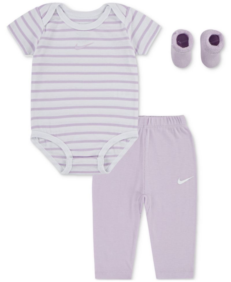 Baby Boy or Girl Bodysuit, Pants & Terry Socks, 3 Piece Gift Set