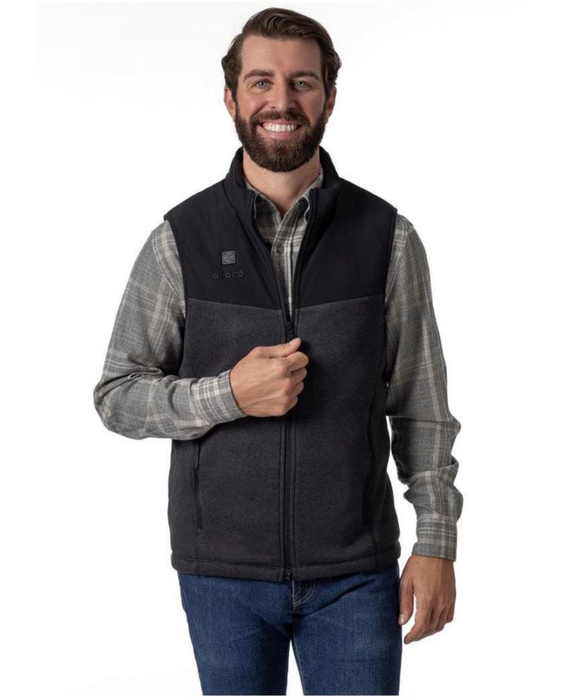 Men's Big & Tall 4-Zone Heated Fleece Vest