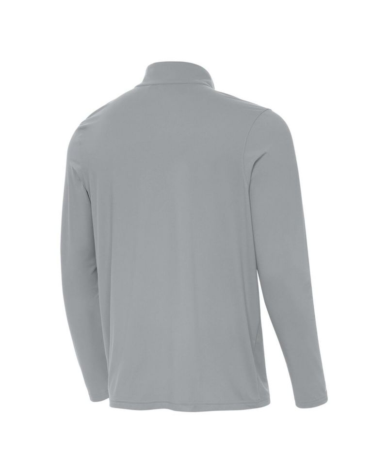 Men's Gray Georgia Bulldogs Intent Quarter-Zip Top