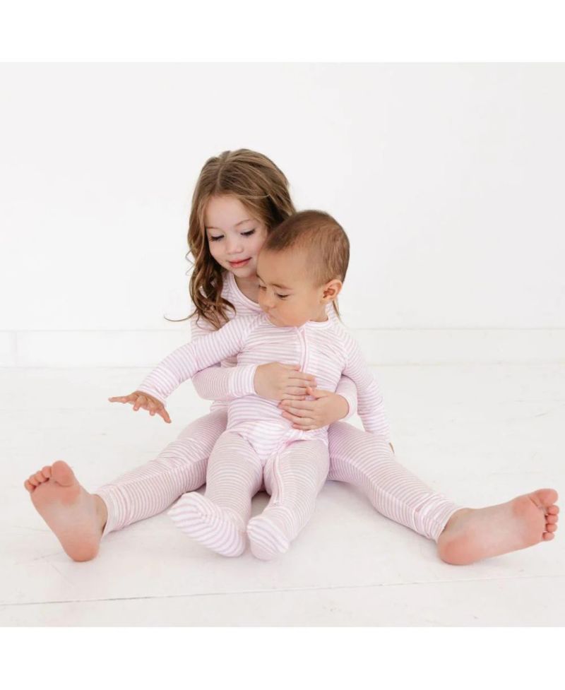 Baby Girls Ballet Stripe Pajama Set