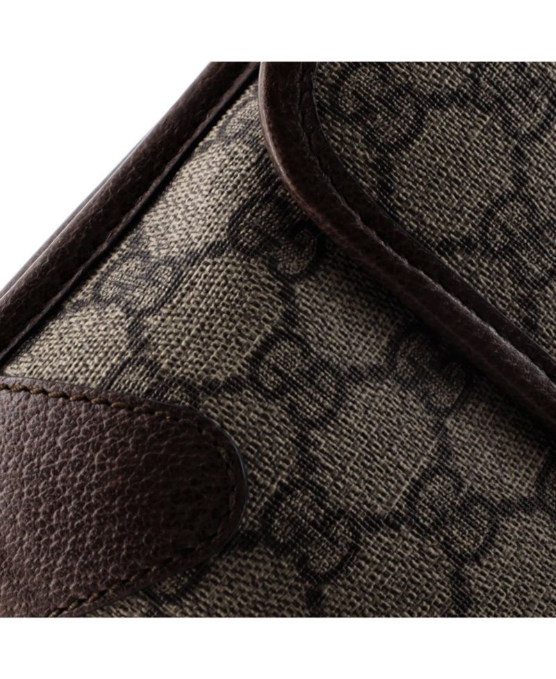 Small Neo Vintage Flap Messenger GG Coated Canvas
