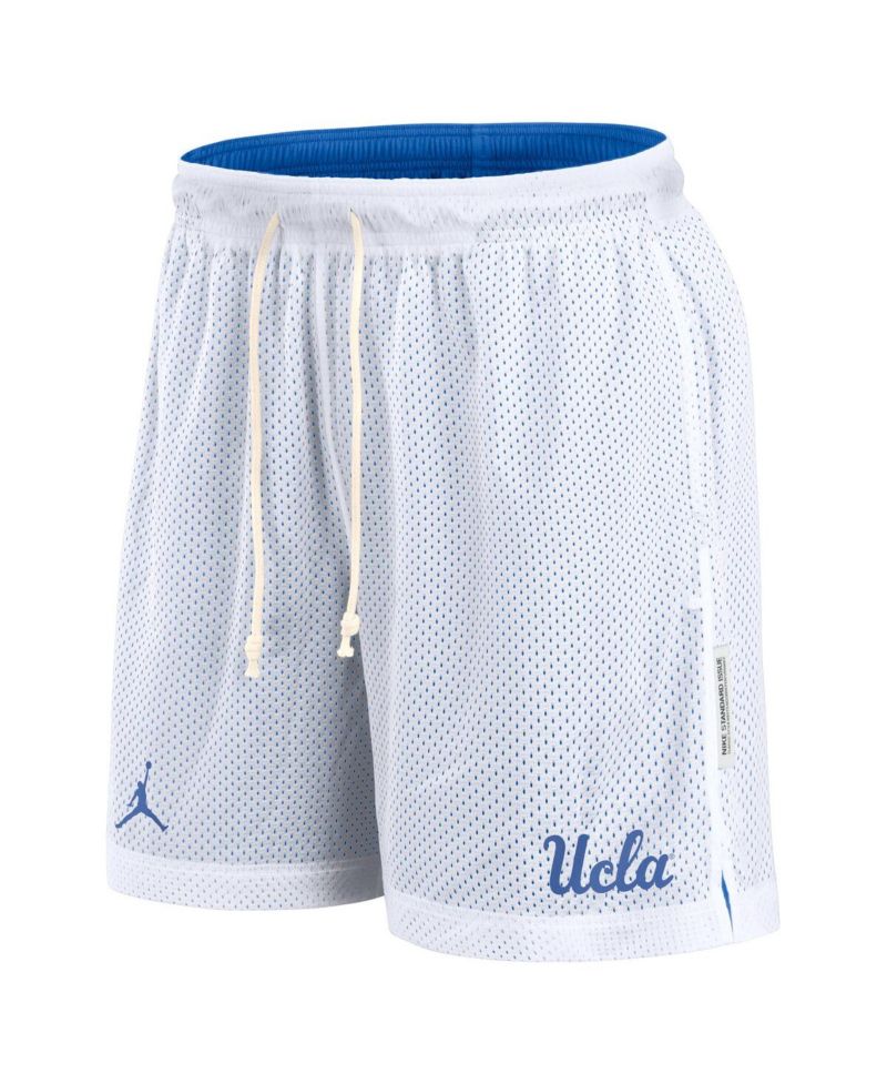 Men's White/Blue UCLA Bruins Primetime Reversible Shorts