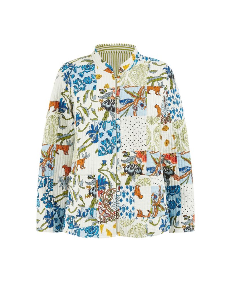 Women's Indian Patchwork Reversible Jacket