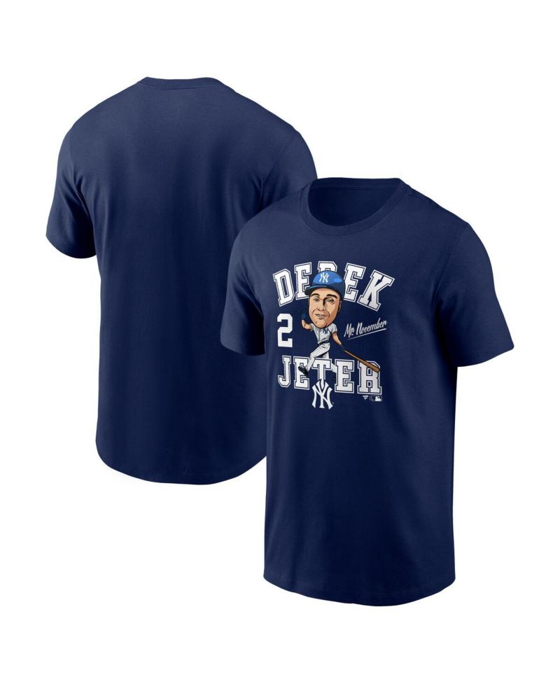 Men's Derek Jeter Navy New York Yankees Hometown Caricature T-Shirt