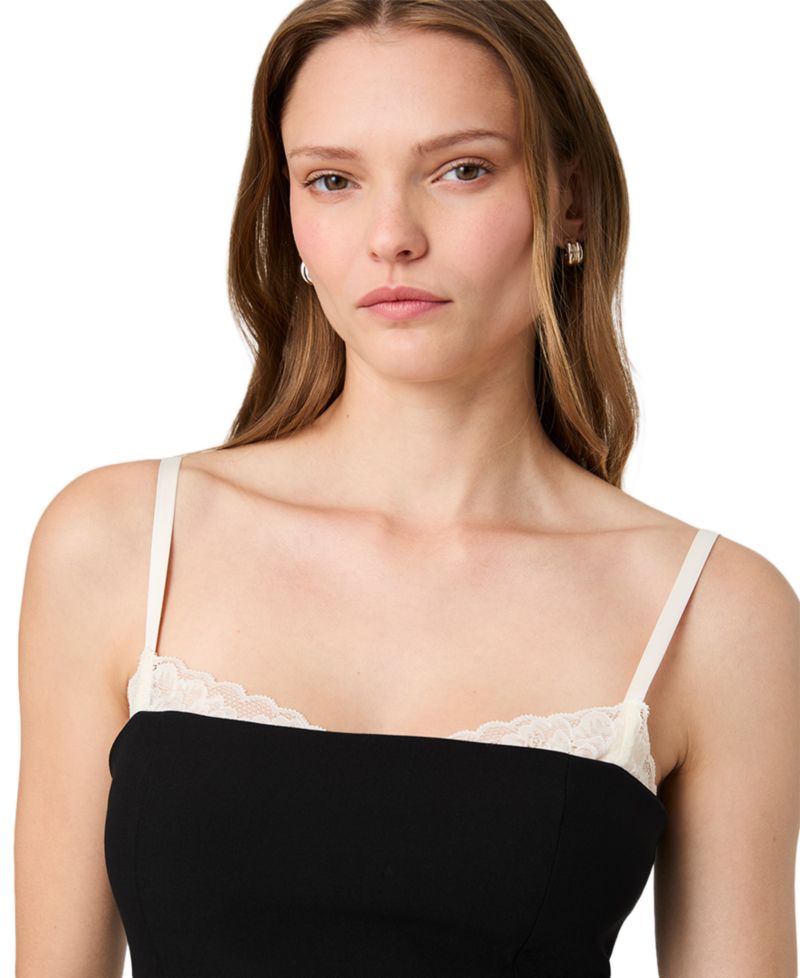 Women's Azra Sleeveless Square Neck Lace Camisole