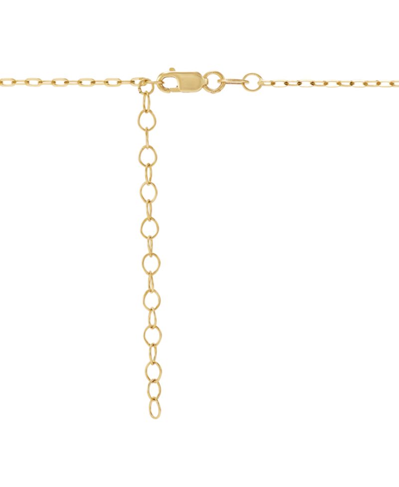 Diamond Bezel Solitaire Pendant Necklace (1/4 ct. t.w.) in 14k Gold, 16" + 2" extender