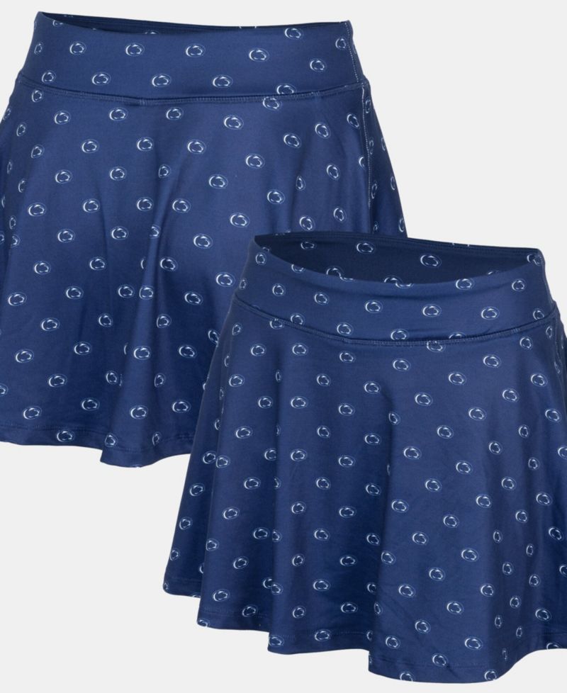 Women's Navy Penn State Nittany Lions Allover Print Flowy Skort