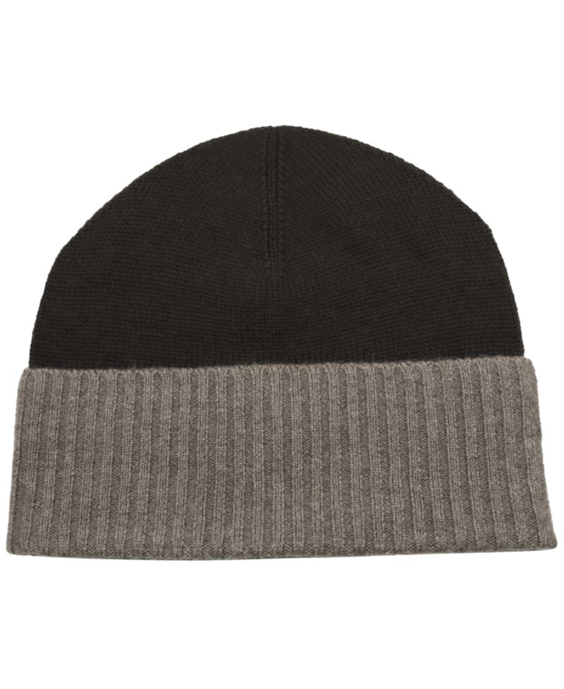 Men's Cashmere Folded Cuff Beanie Hat