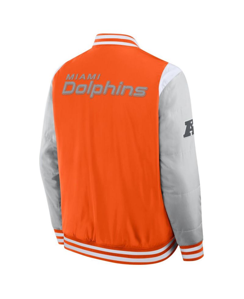 Men's and Women's Orange Miami Dolphins Elements Elite Full-Snap Jacket