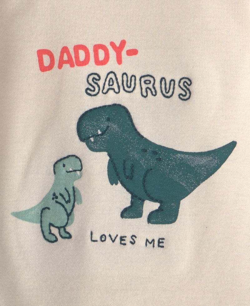 Боди и штаны с длинными рукавами для папы маленьких мальчиков-Saurus Loves Me, комплект из 2 предметов
