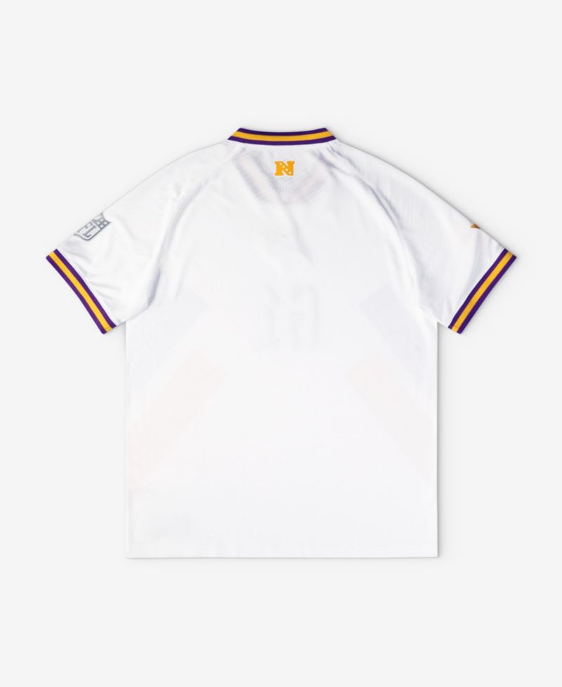 Big Boys and Girls White Minnesota Vikings Football x Football V-Neck Fan Jersey
