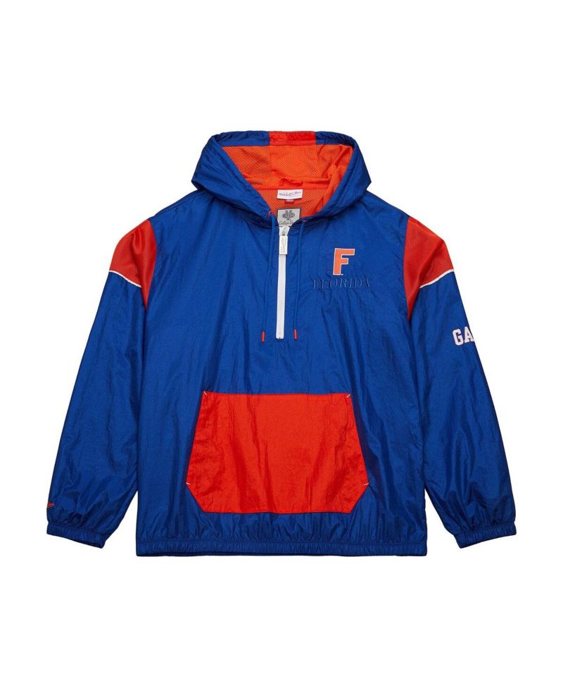 Men's Royal Florida Gators Anorak Vintage Logo Half-Zip Hoodie