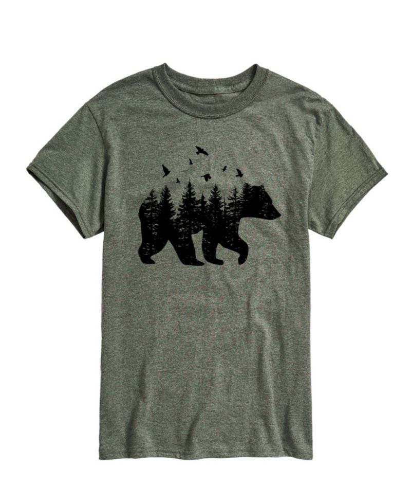 Men's Forest Bear Silhouette Short Sleeve T-Shirt