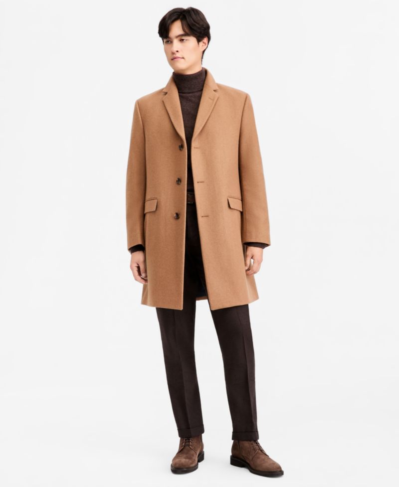 Men's Classic-Fit Batten Overcoat