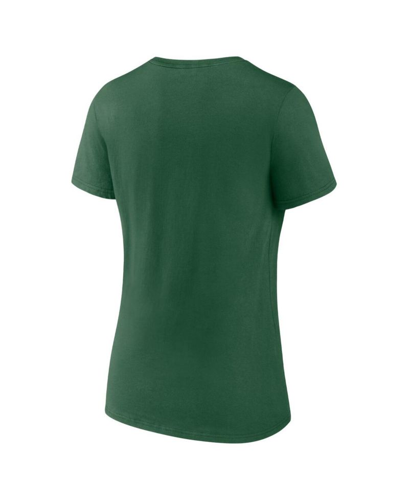 Women's Green New York Jets Team Lock-Up V-Neck T-Shirt