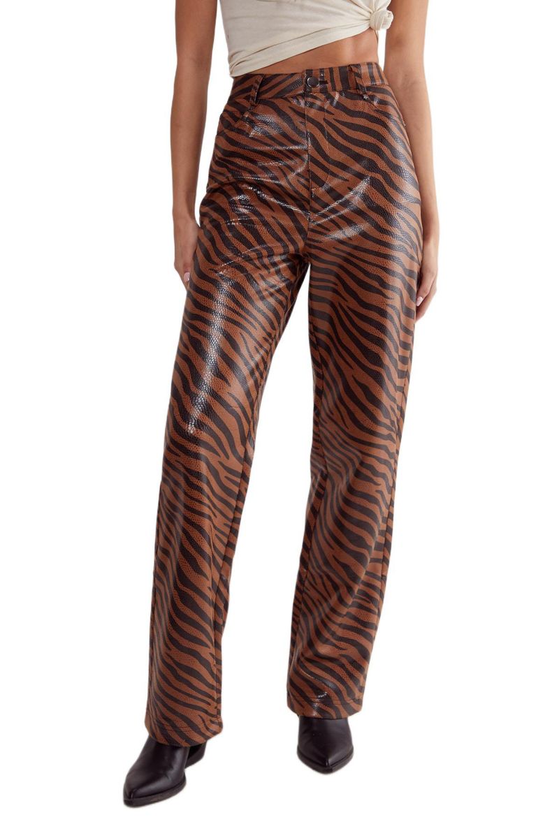 Women's Zebra Straight Leg Pant