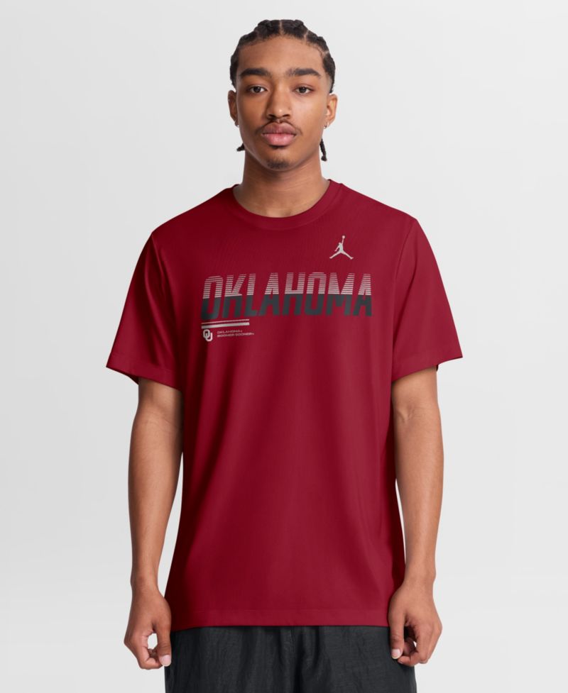 Men's Crimson Oklahoma Sooners Sideline Legend Dri-FIT T-Shirt