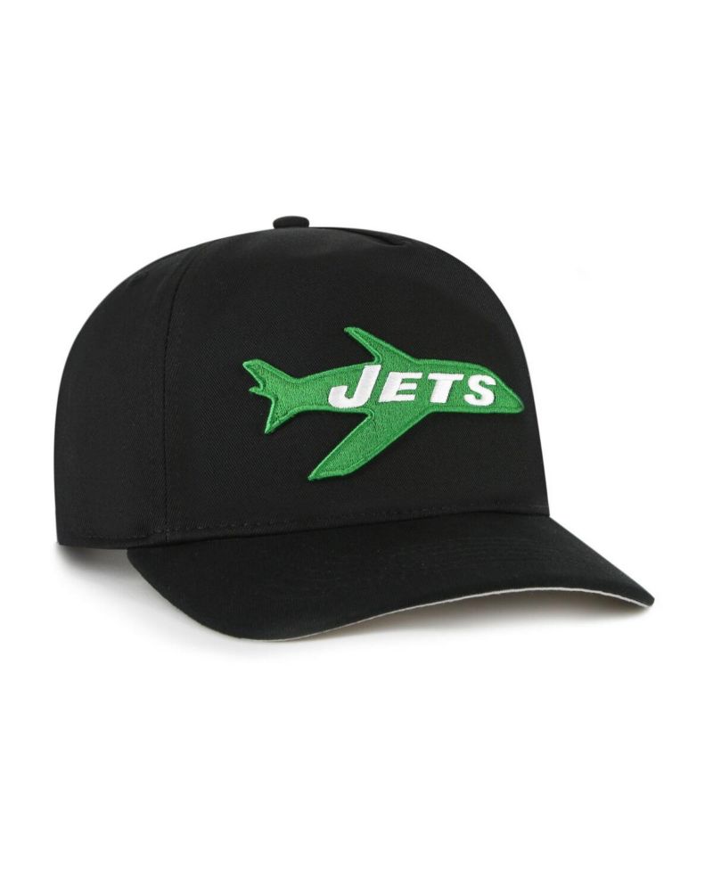 Men's Black New York Jets Hitch Adjustable Hat