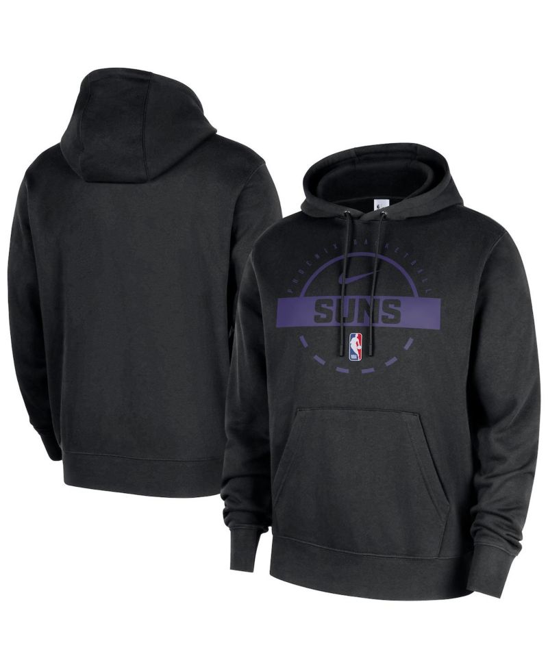 Men's Black Phoenix Suns 2025/26 Authentic Practice Club Pullover Hoodie