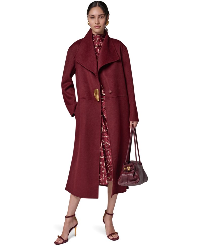 Women's Wool-Blend Oversized Coat