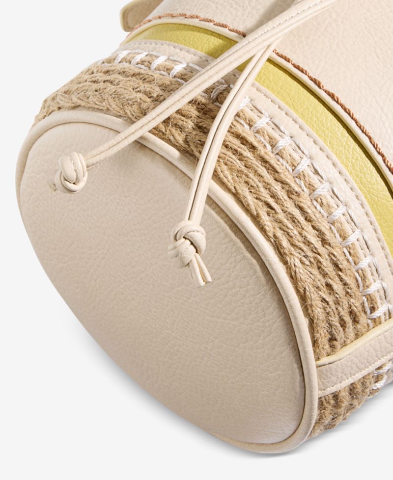 Small Bottom Detail Drawstring Bucket