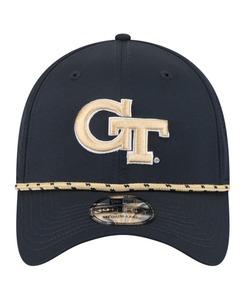 Men's Navy Georgia Tech Yellow Jackets Rope 39THIRTY Flex Hat