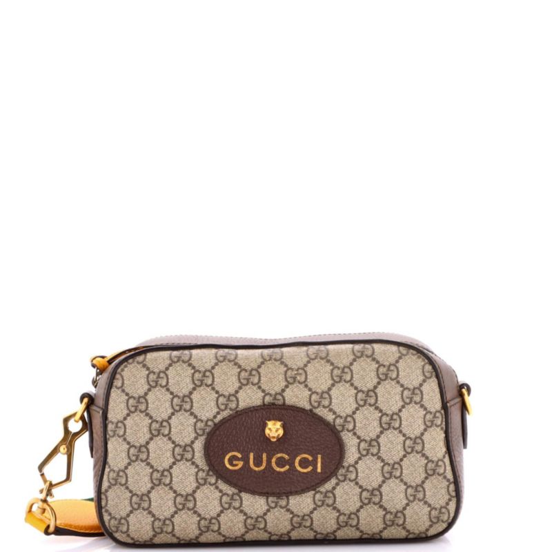 Neo Vintage Camera Messenger Bag GG Coated Canvas