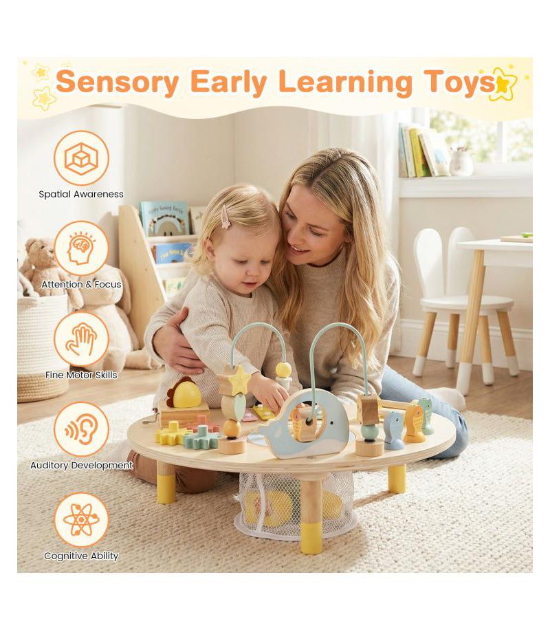 Toddler 7-in-1 Activity Table Montessori Sensory Play