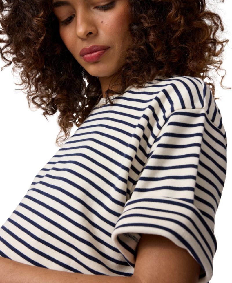 Maternity Ingrid & Isabel Cropped Sleeve Sweatshirt