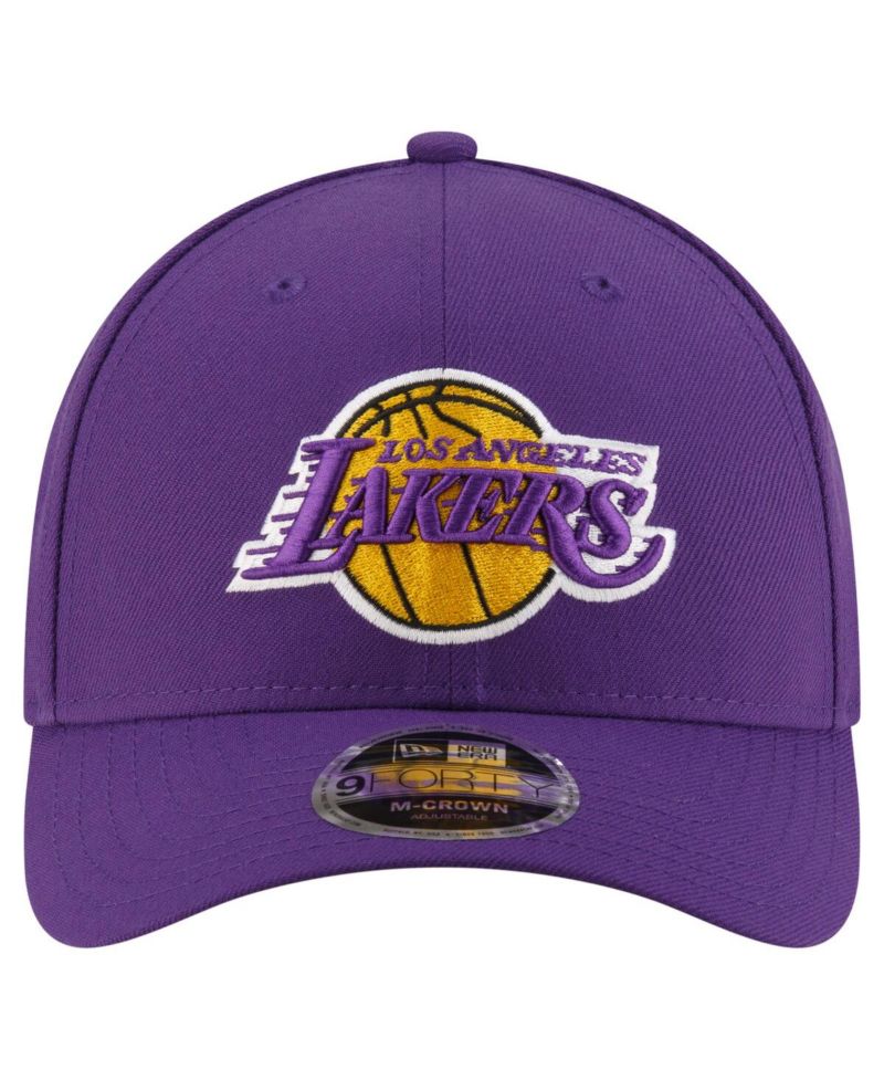 Men's Purple Los Angeles Lakers 9FORTY Stock M-Crown Adjustable Hat