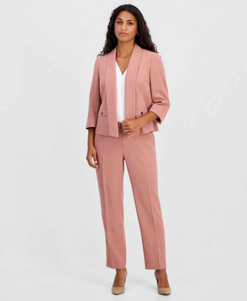 Petite Shawl Collar Open-Front Blazer