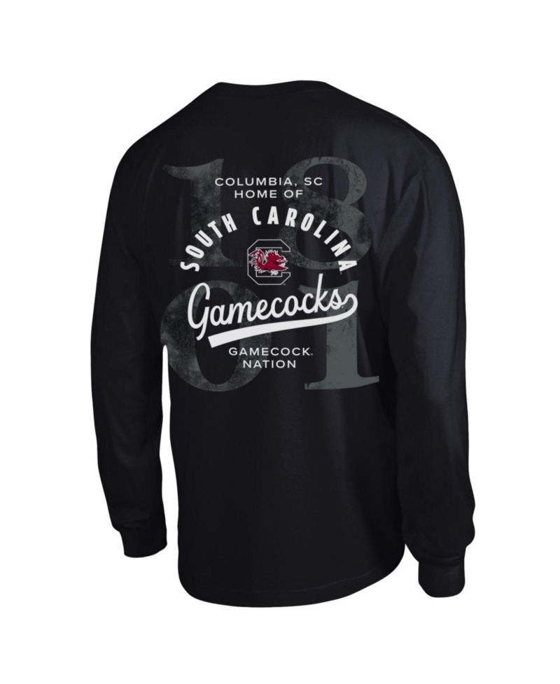 Men's South Carolina Gamecocks Laminated All-Star Long-Sleeve Screen-Print Crewneck T-Shirt