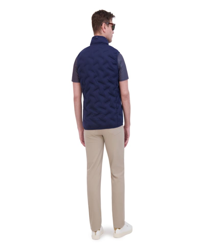 Men's Sport 4Way Stretch Seamless Quilt Vest