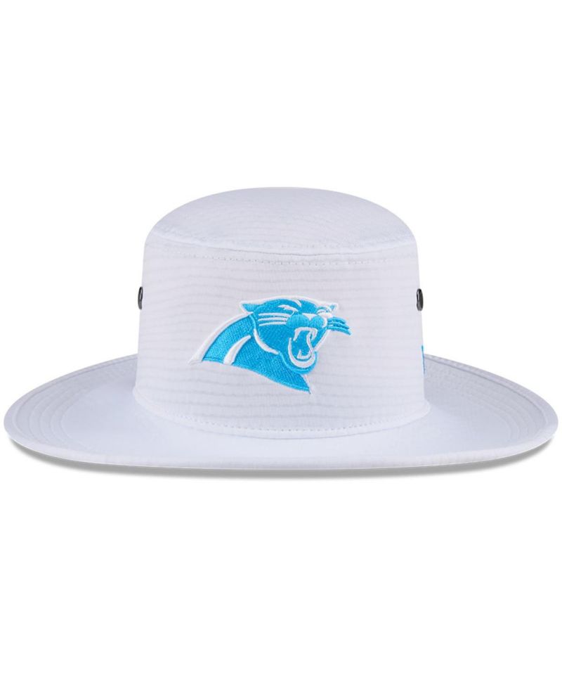 Men's White Carolina Panthers 2024 NFL Training Camp Panama Bucket Hat