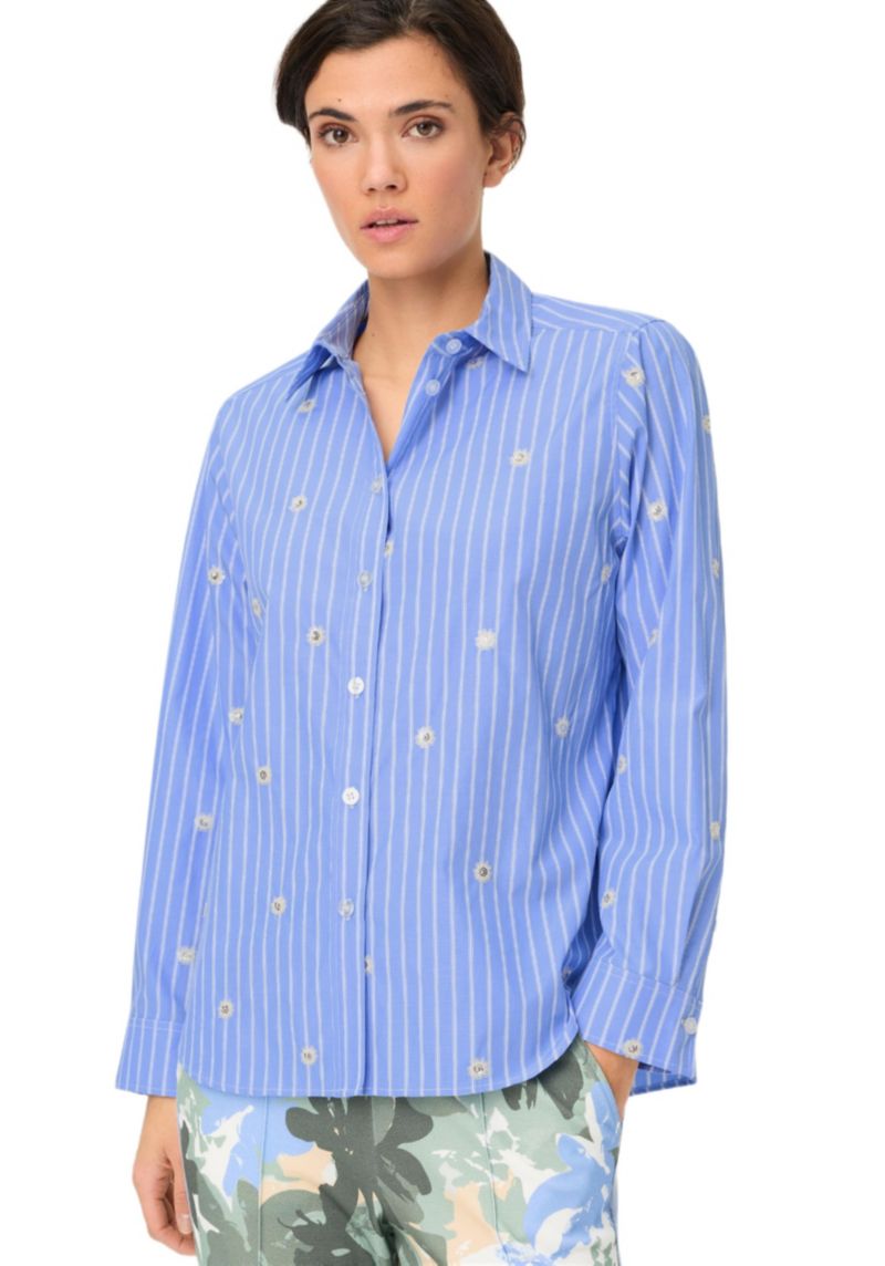 Women's Embellised Stripe Shirt