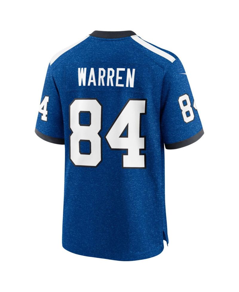 Men's Tyler Warren Heather Royal Indianapolis Colts Alternate 2 Indiana Nights Game Jersey