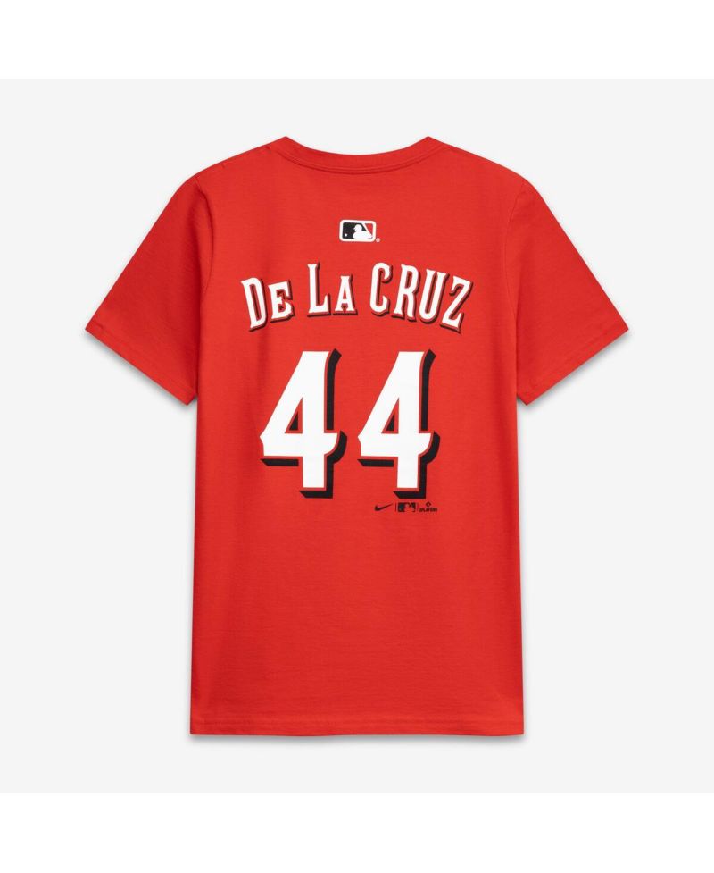 Big Boys and Girls Elly De La Cruz Red Cincinnati Reds Name & Number T-Shirt