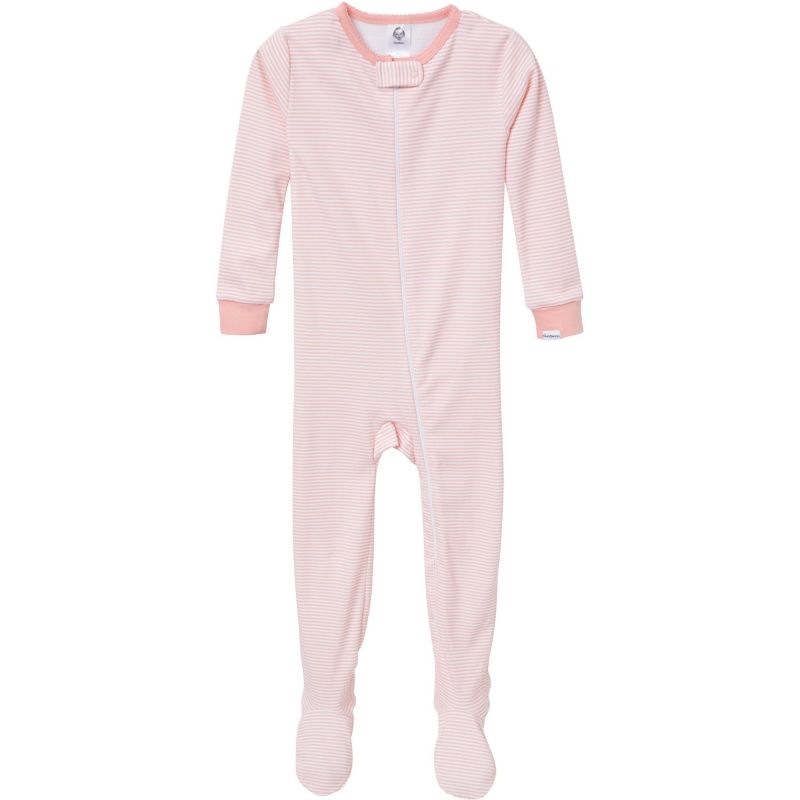 Baby Girls' Snug Fit Footed Pajamas, 4-Pack, Dog