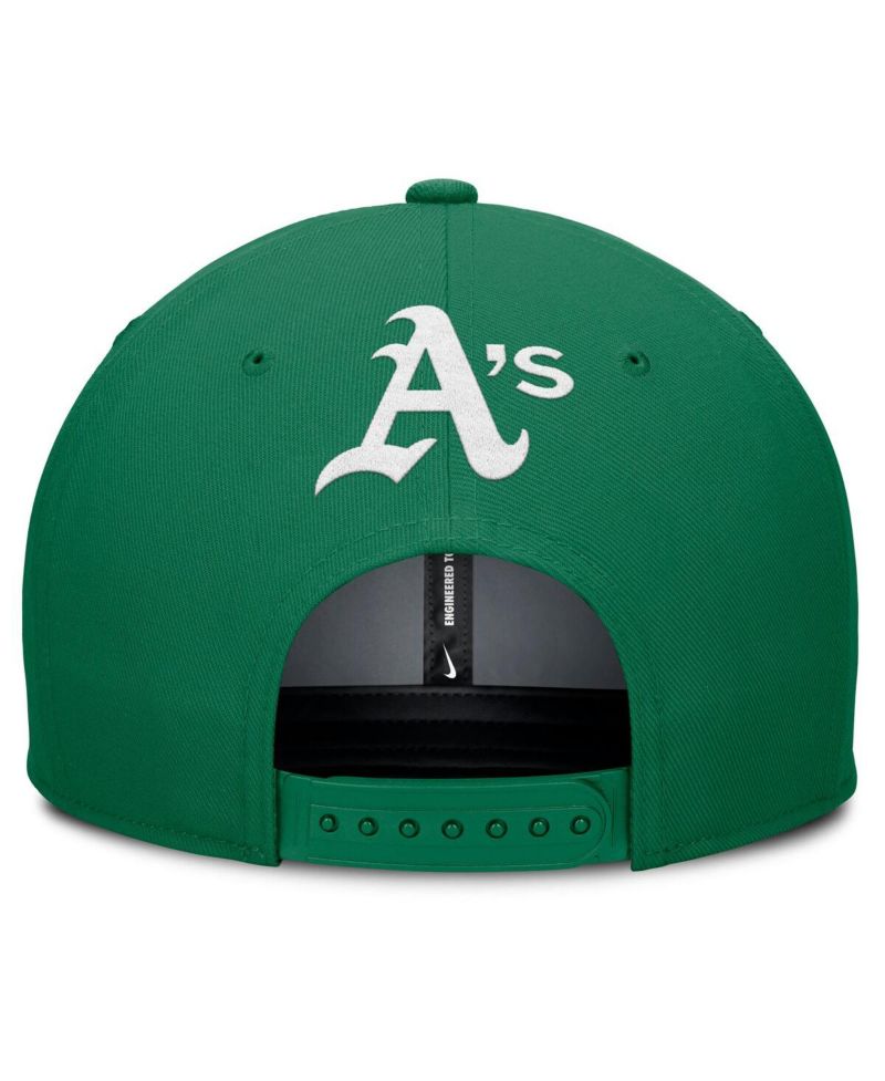 Men's Gray/Green Athletics Pro Performance Snapback Hat