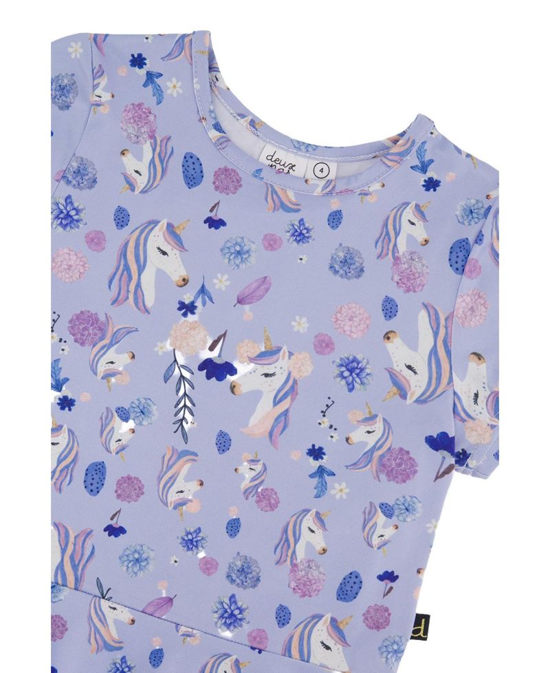 Little and Big Girl (6Y - 12Y) Short Sleeve Dress