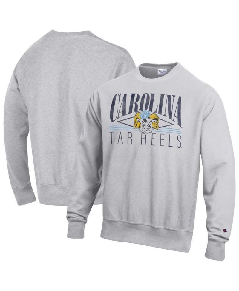 Men's Gray North Carolina Tar Heels Reverse Weave Fleece Sweatshirt