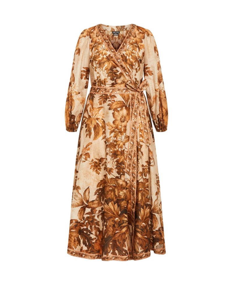 Women's Plus Size Maddie Wrap Maxi Dress