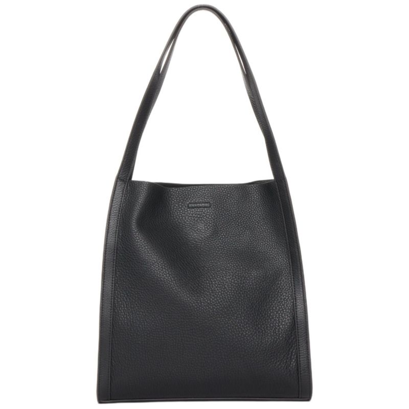 Pebbled Leather Work Tote, Everyday Pebble Leather Shoulder Bag