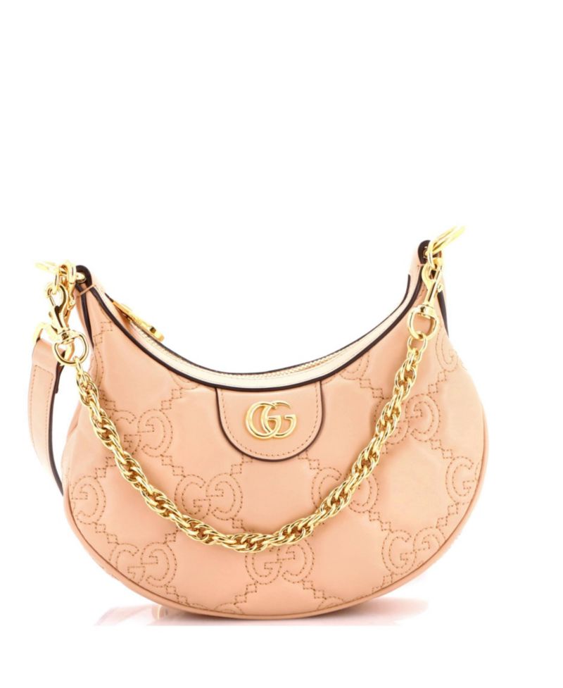 Mini Half Moon Hobo GG Matelasse Leather